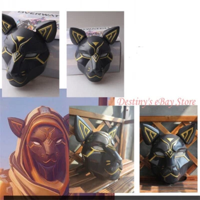 $148.23 • Buy Overwatch OW Anna Cat Bast Bastet Mask Cosplay Props Full Face Wearable Helmet