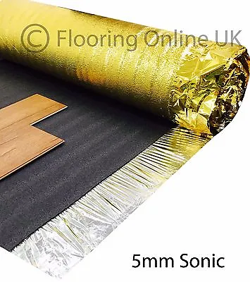 45m2 Deal - Sonic Gold 5mm - Acoustic Underlay For Wood Or Laminate • £94.99