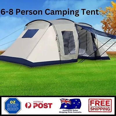 $259.99 • Buy Family Camping Tent Tents Portable Outdoor Hiking Beach 6-8 Person Shade Shelter