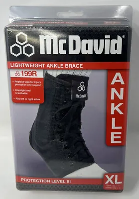 New McDavid UltraLight Weight Ankle Brace W/Straps 199R Protection III Size XL • $13.99