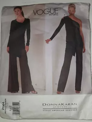 Vintage Vogue American Designer Donna Karan Pattern 2064 Cut W/ Fabric • $24.99