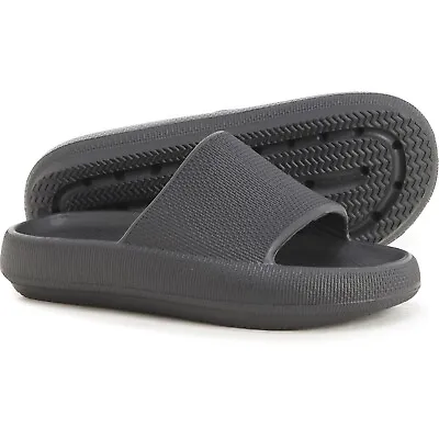 New Women's Mia Debra Black Pillow Cloud Slip On EVA Slides  Sandals Shoes 10 • $15.99