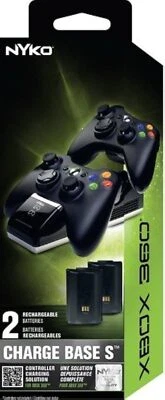 $49.41 • Buy Nyko Charge Base 360 S For Xbox 360 Charging 86074-A50 Black Very Good 1E
