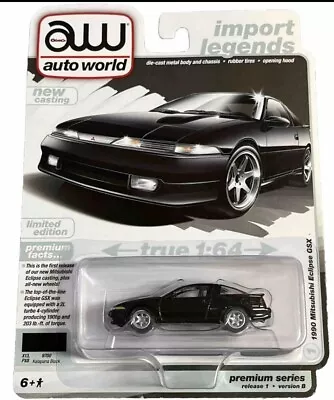 2024 Auto World Import Legends New Casting 1990 Mitsubishi Eclipse GSX 1B Rare  • $23.99