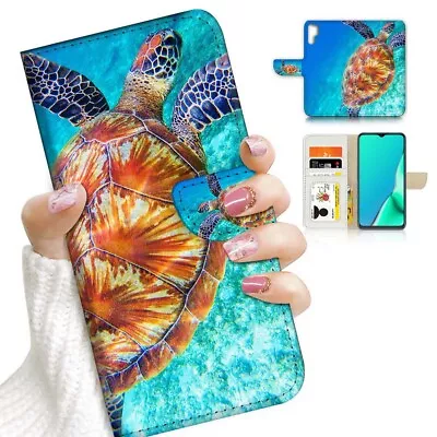 ( For Huawei P30 Pro ) Wallet Flip Case Cover AJ23158 Turtle In Sea • $12.99