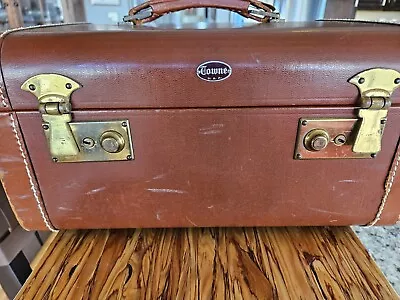 Vintage Towncraft Leather Train Cosmetics Case 30's • $20
