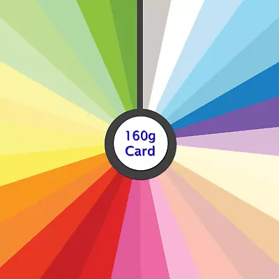 £5.09 • Buy Colour Card Mixed - 160gsm A4 Assorted Coloured Card - 40 Sheets  School Pack