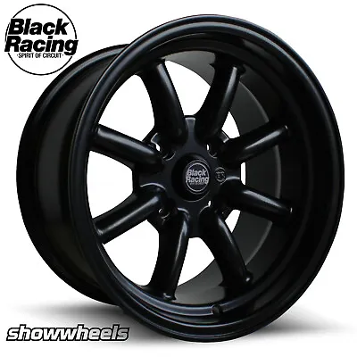 BLACK RACING BR8 15x8 15x10 Wheels Ford Falcon Mustang Valiant Charger Watanabe • $945