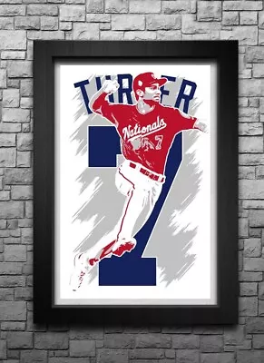 TREA TURNER Art Print/poster WASHINGTON NATIONALS FREE S&H! JERSEY • $11.99