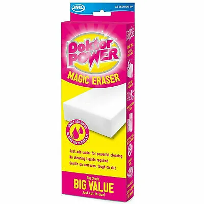 JML Doktor Power Magic Eraser Stain Remover Sponge Cleaning Block • £7.95