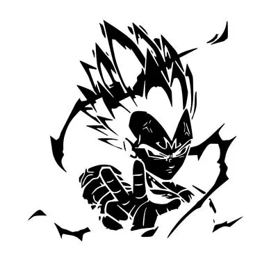 Decal Vinyl Truck Car Sticker - DBZ Dragon Ball Z Super Saiyan Vegeta- • $6.40