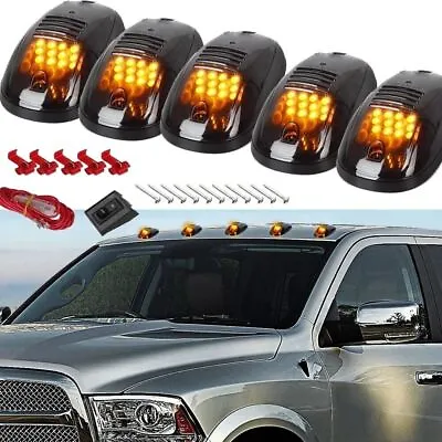 5pcs Amber Cab Roof Marker Light Top Running Lamp For Ford F150 F250 Super Duty • $29.44