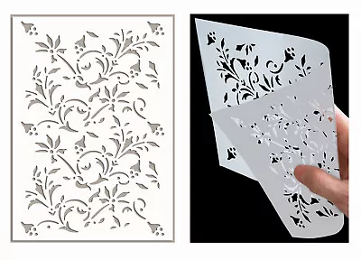 Reusable Lace Victorian Cake Stencil Border Painting For Wall Reusable Art LA23 • £5.99