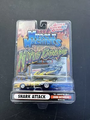 Muscle Machines Super Chevy Show Nitro Coupe Shark Attack '91 Corvette ZR-1 • $14.99