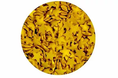 Edible Sugar Gold Stars Sprinkles Cupcake Cake Topper Decoration • £2.90