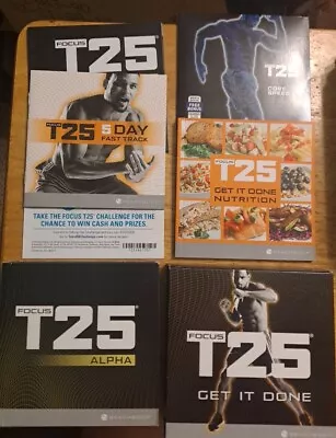 Beachbody Focus T25 Alpha Beta Disc Set Nutrition Guide 5 Day Fast Track Poster • $21.99