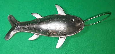 Unusual Metal Arts & Crafts Wall Hanging Fish Nautical Coastal Home Decor • £7.99