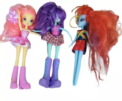 My Little Pony Equestria Girls Canterlot High School 9  Dolls Figures Lot Of 3 • $9