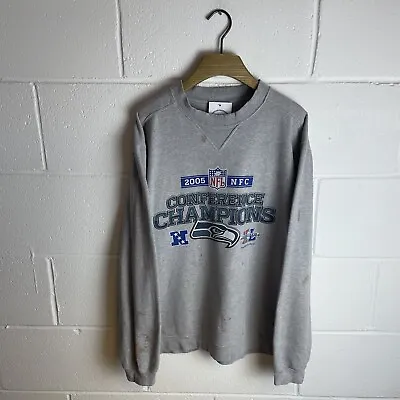 £9.95 • Buy Vintage Seattle Seahawks Sweatshirt Mens Extra Large 2005 NFL Reebok Crew Neck