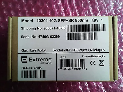 New Extreme Networks 10301 10GBASE-SR Sfp+ 10Gb~ • £95