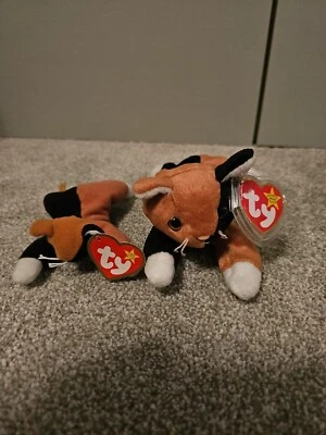 £6 • Buy Ty Beanie Babies Chip The Cat 1996 And Teenie Beanie BNWT