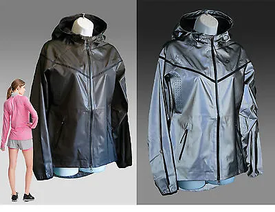 New Vintage NIKE NSW Womens 21ST CENTURY Reflective WINDRUNNER JACKET Black  • $387.80