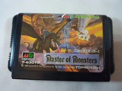 Master Of Monsters Sega Mega Drive MD Japan Import Game US Seller Cart Only • $17.84