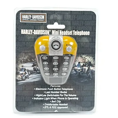 Harley Davidson Mini Headset Telephone Push Button Tank Shaped New • $9.99