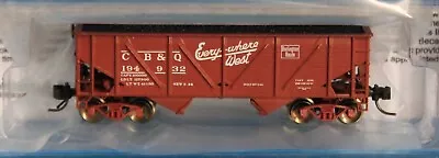 N Scale - BLUFORD SHOPS 63134 CHICAGO BURLINGTON & QUINCY 2-Bay Composite Hopper • $41.01