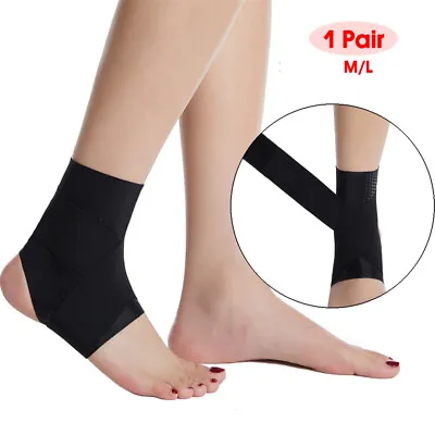 £5.99 • Buy Breathable ANKLE Support W/ STRAP Running Sock Ligament Stabilizer Sprain Injury
