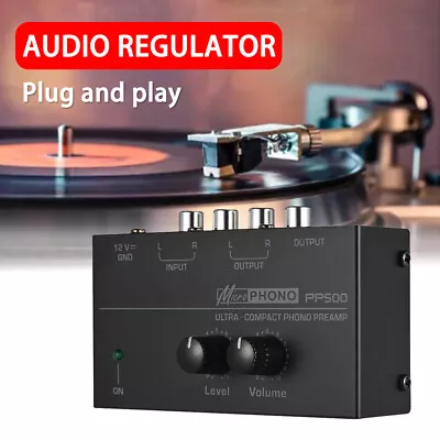 Phono Turntable PreampMini Electronic Stereo Audio Phonograph Preamplifier RCA • $19.99