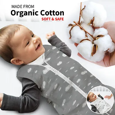18-36 M Baby Sleeping Bag 0.5-2.5 Quilt Tog Soft Cotton Infant Nursery Sleep Bag • £9.99