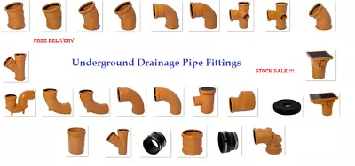 Underground Drainage 160mm Pipe Fittings Bends Bottle Gully FREE P&P OVER £30!! • £15