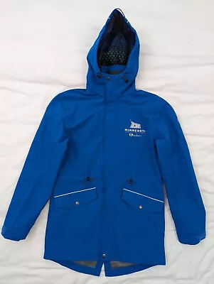 Super Bowl LII Size Small Crew 52 Volunteer Hooded Jacket Shell Parka Blue Coat • $49.99