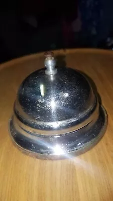 Vintage Chrome Front Desk Service Bell • $8