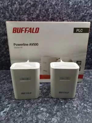 Buffalo PL-05H AV 500 Powerline Home Plug Starter Kit (Pack Of 2) • £39.95