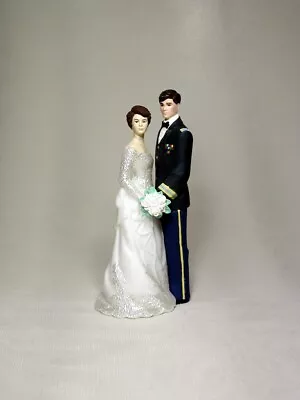 Army Military Officer Groom Bride 4.5  Wedding Caketops Topper Cake Top OSD 1175 • $29.95