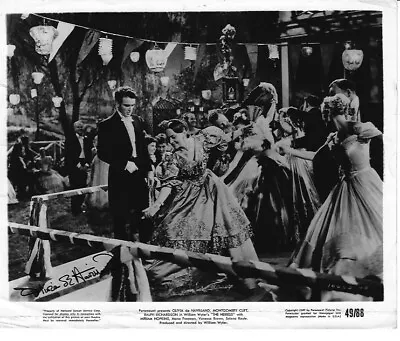 OLIVIA DeHAVILLAND  THE HEIRISS   SIGNED 8 X10  SCENE STILL W/MONTGOMERY CLIFT • $95