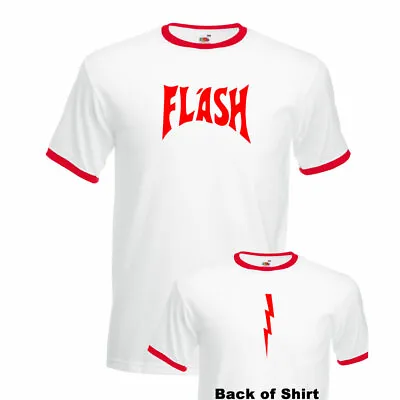 FLASH GORDON T Shirt 80s Queen Fancy Dress Freddie Mercury Shirt Top • £9.99