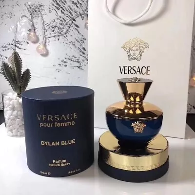 Versace Dylan Blue Pour Femme By Gianni Versace 3.4 Oz EDP For Women New In Box • $39.97