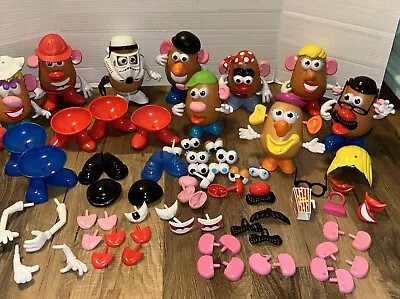 Lot Of Mr Potato Head 9 Potatoes Bodies With Lots Of Accessories • $44.95