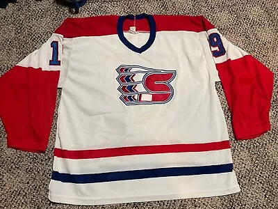 Spokane Chiefs Minor League Hockey Jersey Ccm Vintage #19 WHL 1991 Pat Falloon • $174.99