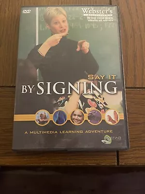 Websters Millenium - Say It By Signing (DVD 2003) Buy 3 Get 1 Free QQ • $9.95