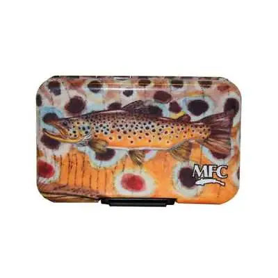 Montana Fly Company Mfc Currier's Brown Trout Poly Fly Box Featuring Slit Foam • $28
