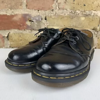 Dr Martens 1461 Black 3 Eye Smooth Leather Womens Shoes Size UK 4 Doctor Martins • £50