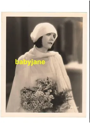 Pola Negri Original 8x10 Photo Sad Portrait W/ Flowers 1927 Woman On Trial • $34.99