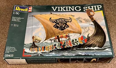 Brand New 2007 Revell 1:50 VIKING SHIP Model Kit 05403 SEALED Norse/Marine/Naval • $34.95