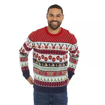 Threadbare Family Matching Christmas Reindeer Xmas Knitted Jumper Festive Fun • £22.95