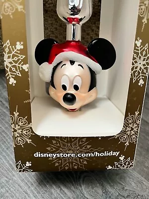 Disney Parks Mickey Mouse Blown Glass Tree Topper • $60