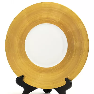 Hemisphere Golden By Jean Louis Coquet Limoges Porcelain 10.25  Dinner Plate(s) • £168.90